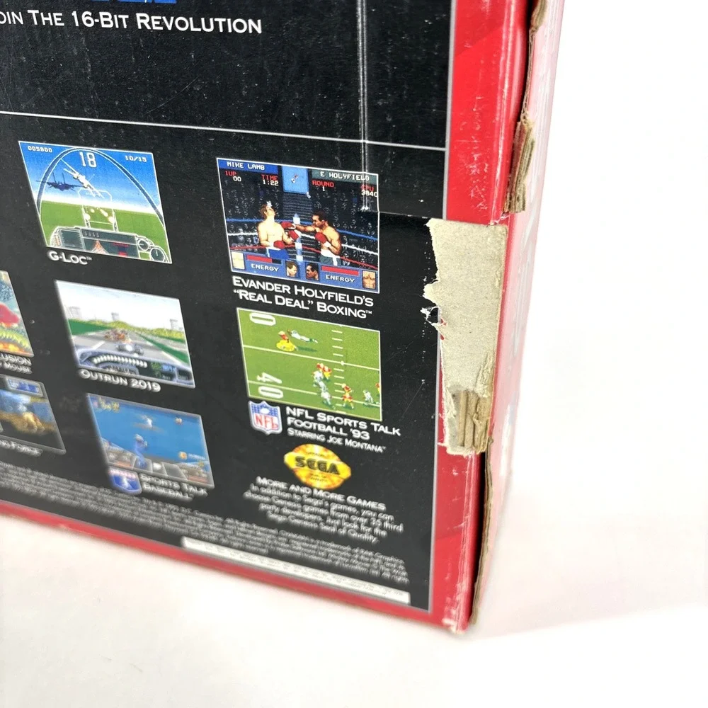 SEGA Genesis 16-Bit Video Mk-1631 2‎ Controllers Original Box 6 Button MK-1653